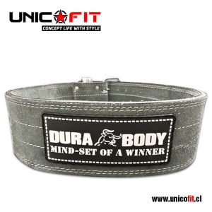 Cinturón Hardcore Powerlifting Palanca Negro Durabody - UnicoFit